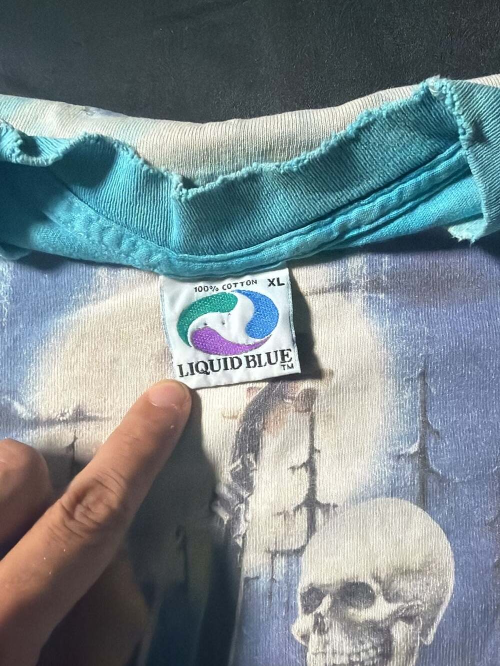 Rare '95 Spring Tour, Greatful Dead, T- Shirt, Grateful Zydeadco, Liquid Blue - Picture 5 of 11